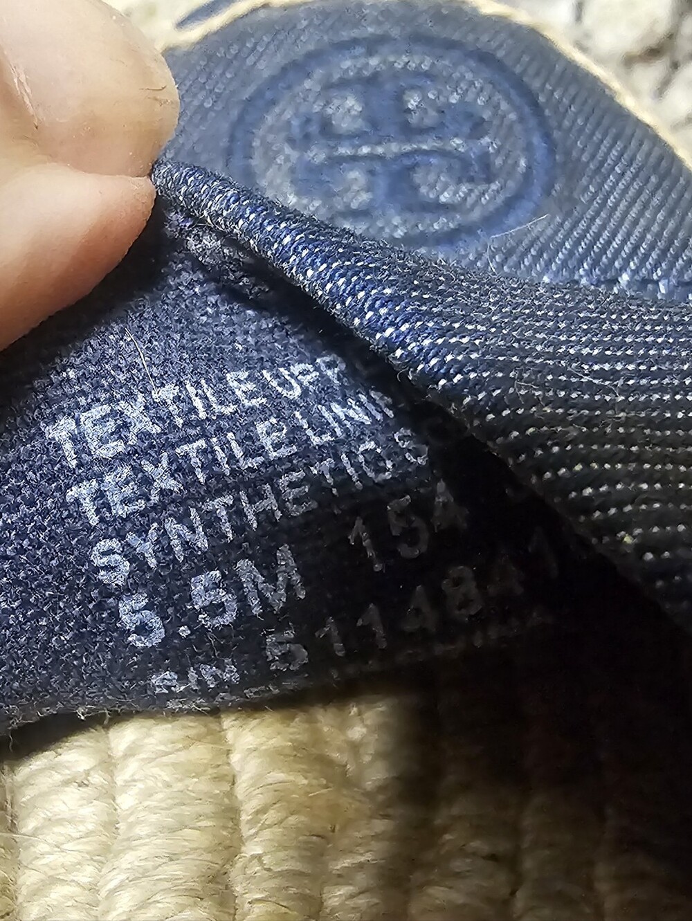 Tory Burch Denim Espadrille Flats. Size 5.5 - Picture 11 of 12